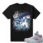 Easter 5s Regal Pink Shirts - Black Biggie Brooklyn