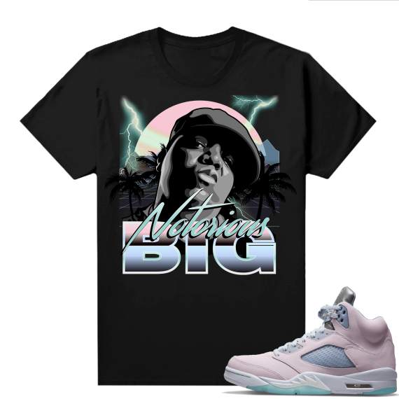 Easter 5s Regal Pink Shirts - Black Biggie Paradise