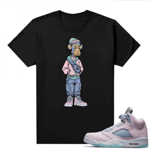 Easter 5s Regal Pink Shirts - Black Bored Ape Sneakerhead