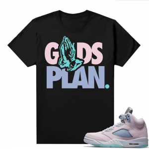 Easter 5s Regal Pink Shirts - Black Gods Plan