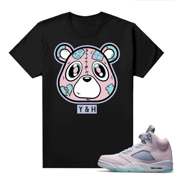 Easter 5s Regal Pink Shirts - Black Heartless Bear