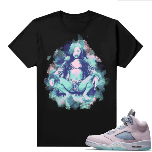 Easter 5s Regal Pink Shirts - Black Lil Kim Watercolor