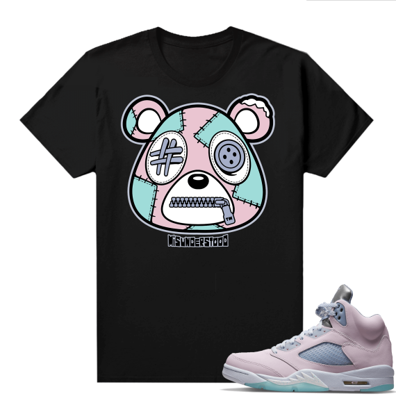 Easter 5s Regal Pink Shirts - Black Misunderstood bear