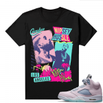 Easter 5s Regal Pink Shirts - Black Nipsey 80s