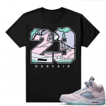 Easter 5s Regal Pink Shirts - Black Rare Air 23