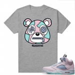 Easter 5s Regal Pink Shirts - Grey Misunderstood bear