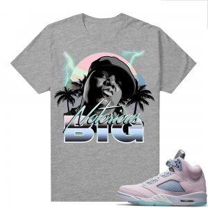 Easter 5s Regal Pink Shirts - Heather Grey Biggie Paradise