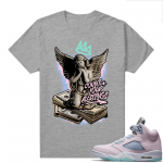 Easter 5s Regal Pink Shirts - Heather Grey Count your blessings