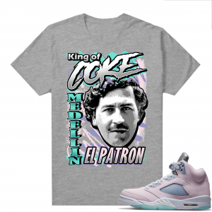 Easter 5s Regal Pink Shirts - Heather Grey King OF Coke