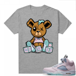 Easter 5s Regal Pink Shirts - Heather Grey Misfit Teddy