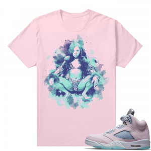 Easter 5s Regal Pink Shirts - Pink Lil Kim Watercolor