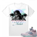 Easter 5s Regal Pink Shirts - White 2Pac Paradise