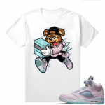 Easter 5s Regal Pink Shirts - White Bear Sneaker Heist