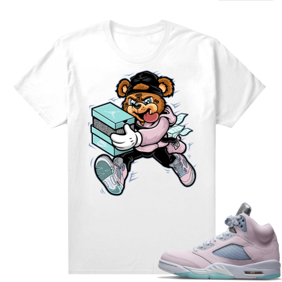 Easter 5s Regal Pink Shirts - White Bear Sneaker Heist