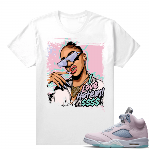 Easter 5s Regal Pink Shirts - White I Love Haters