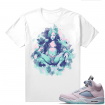 Easter 5s Regal Pink Shirts - White Lil Kim Watercolor