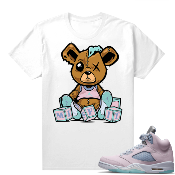 Easter 5s Regal Pink Shirts - White Misfit Teddy