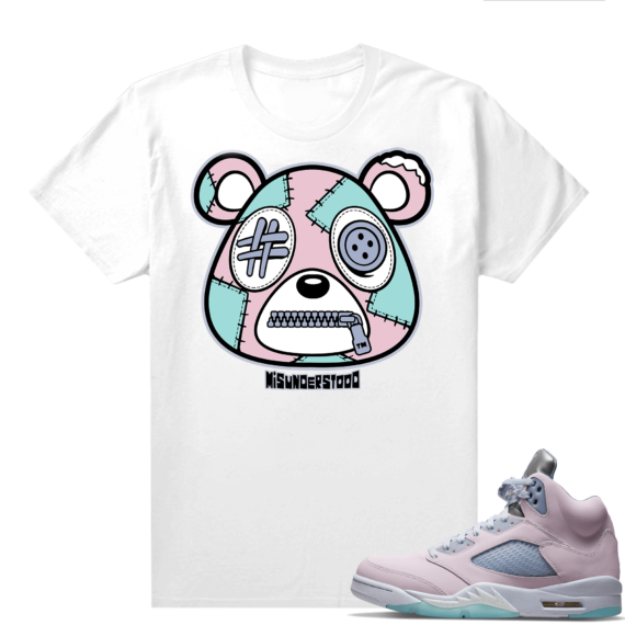 Easter 5s Regal Pink Shirts - White Misunderstood bear