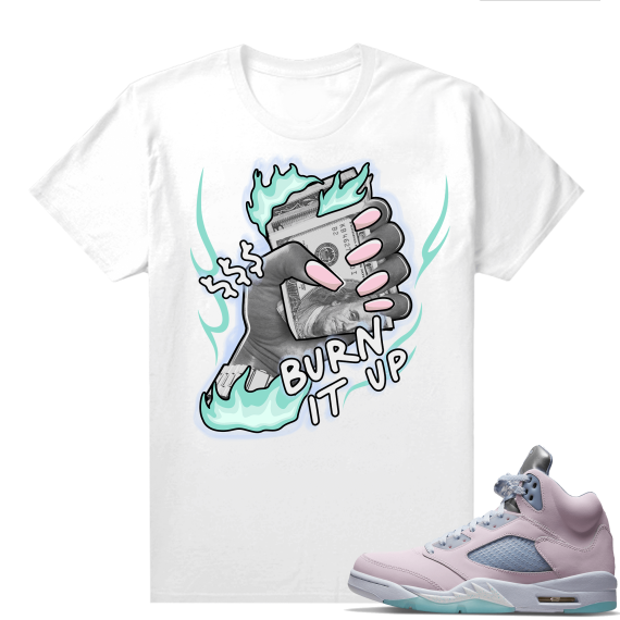 Easter 5s Regal Pink Shirts - White Money To Burn