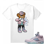 Easter 5s Regal Pink Shirts - White Rich Bear