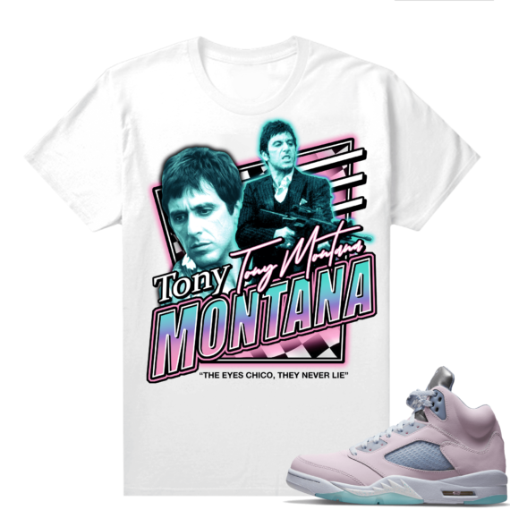 Easter 5s Regal Pink Shirts - White Scarface