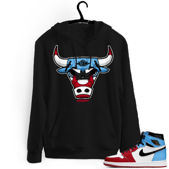 Fearless 1s Jordan Hoodies black Rare Air Bull