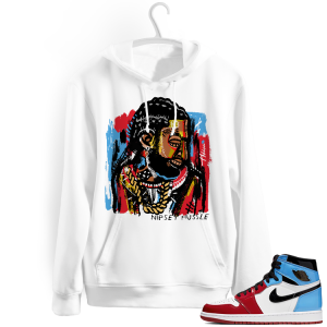 Fearless 1s Jordan Hoodies white - Abstract Nipsey