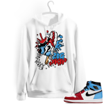 Fearless 1s Sneaker Hoodie white - Big Drip