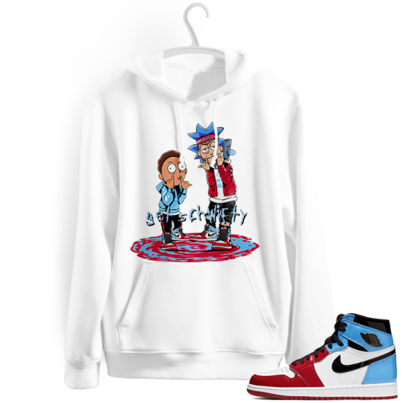 Fearless 1s Jordan Hoodies white - Get Schwifty