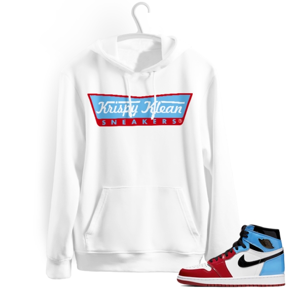 Fearless 1s Jordan Hoodies white - Krispy Klean Sneakers