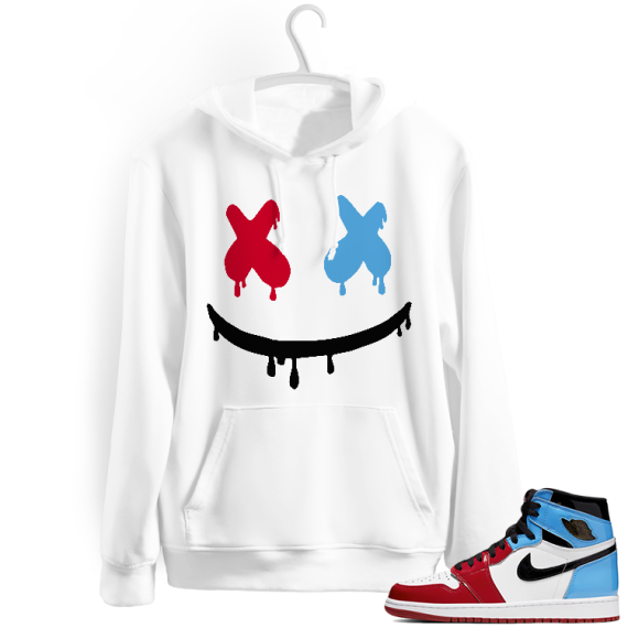 Fearless 1s Jordan Hoodies white - Smiley Drip