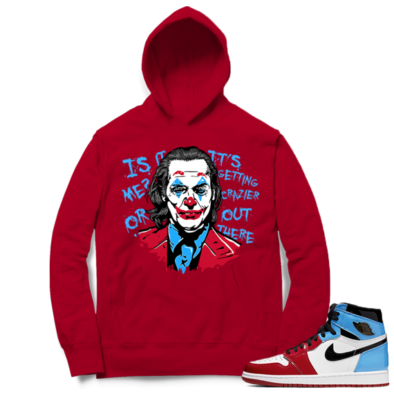 Fearless Jordan 1 OG high Hoodie red - Joker