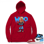 Fearless Jordan 1 OG high Hoodie red - Ric Flair Drip