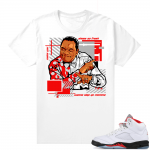 Fire Red 5s matching Graphic tees - Shoes So Fresh