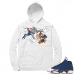 Flint 13s Sneaker Hoodie - White - Finesse