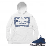 Flint 13s Sneaker Hoodie - White - Hennything