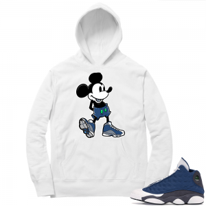 Flint 13s Sneaker Hoodie - White - Sneakerhead MIckey