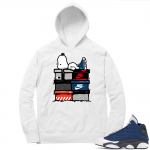 Flint 13s Sneaker Hoodie - White - Sneakerhead Snoopy