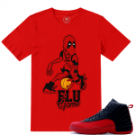 Match Flu Game 12 Jordan Retros | Deadpool Flu Game | Red T shirt