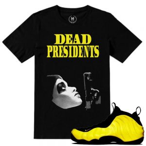 Wutang Foamposite shirts to match 'Dead Presidents' sneaker tees | Black T shirt