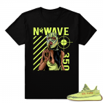 Semi Frozen Yellow Yeezy shirt  350 Ski Mask  Black Tee