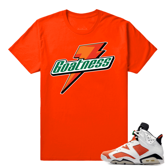 Gatorade 6s Sneaker tees Orange Goatness