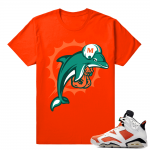 Gatorade 6s Sneaker tees Orange Miami Alternate Logo