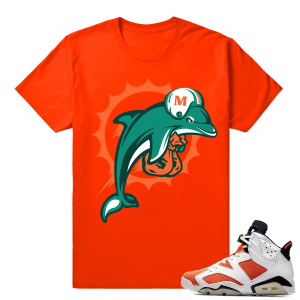 Gatorade 6s Sneaker tees Orange Miami Alternate Logo