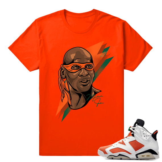 Gatorade 6s Sneaker tees Orange Michaelangelo