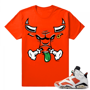 Gatorade 6s Sneaker tees Orange Rare Air Bull