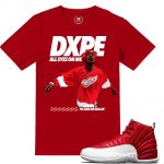 Match Gym Red 12 Jordan Retros | Picture my Rollin' | Red T shirt