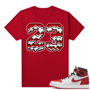 Heritage 1s - Tees Red 23 Drip