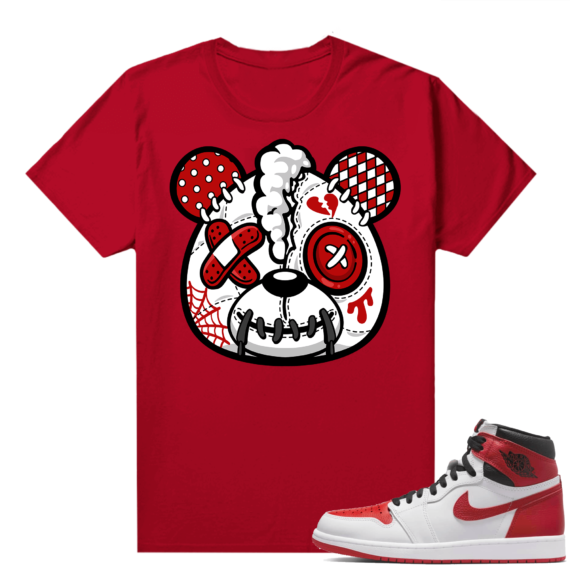 Heritage 1s - Tees Red Heart Break Bear