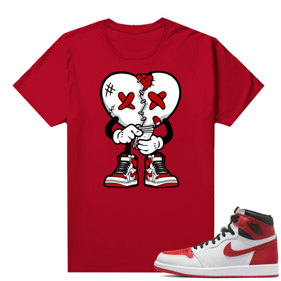 Heritage 1s - Tees Red Heart Broken